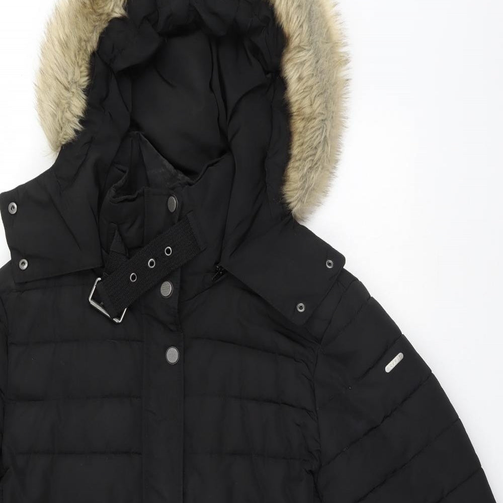 Esprit Womens Black   Parka Coat Size 2XL