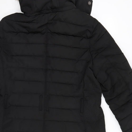 Esprit Womens Black   Parka Coat Size 2XL