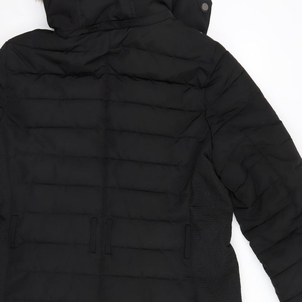 Esprit Womens Black   Parka Coat Size 2XL