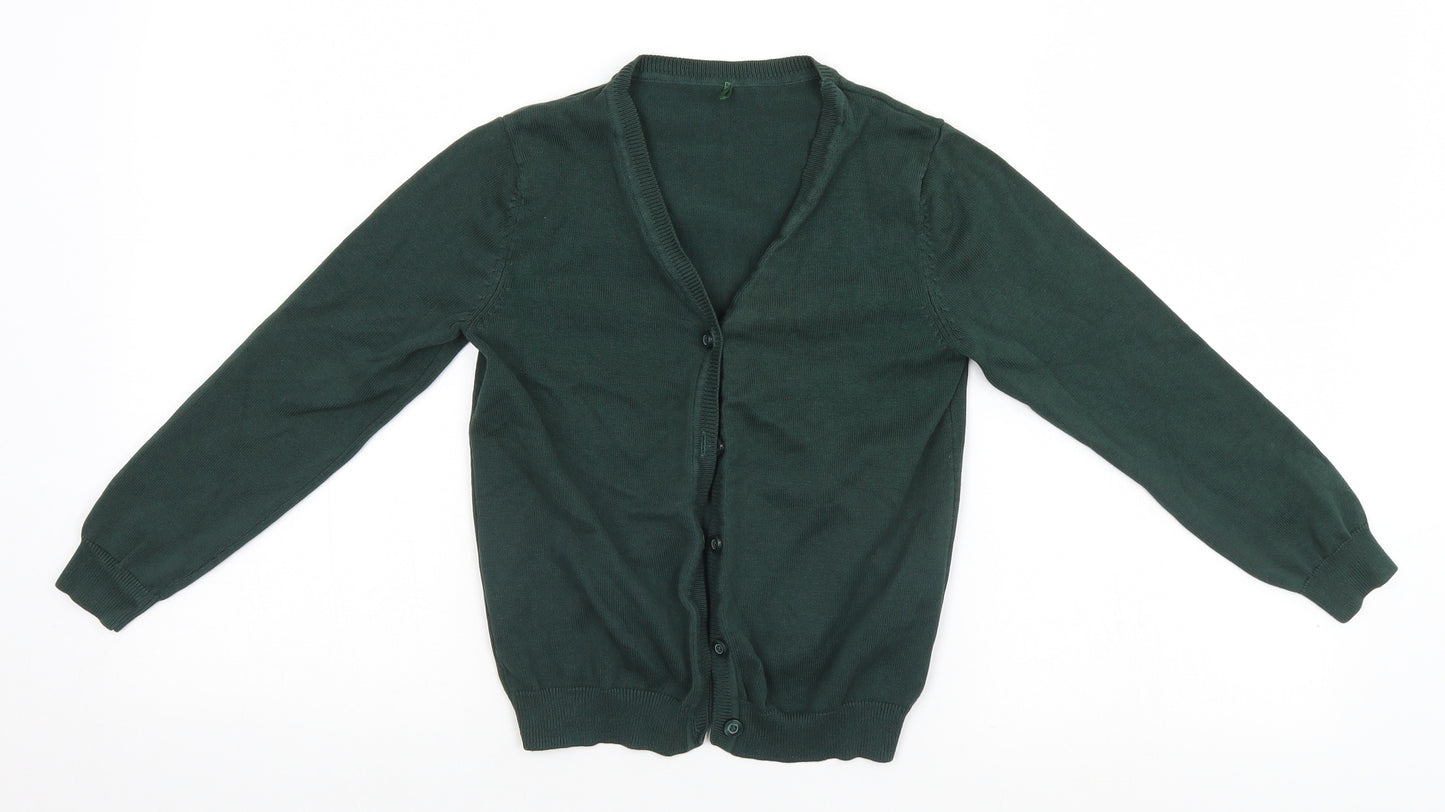 George Girls Green   Cardigan Jumper Size 7-8 Years