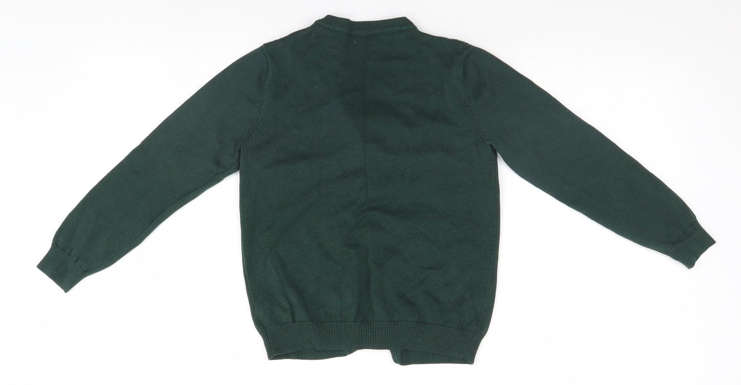 George Girls Green   Cardigan Jumper Size 7-8 Years