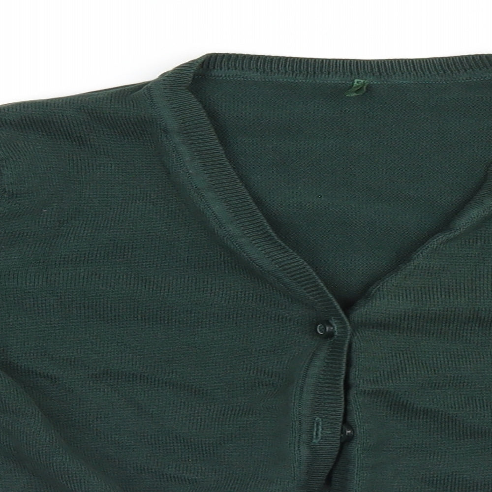 George Girls Green   Cardigan Jumper Size 7-8 Years