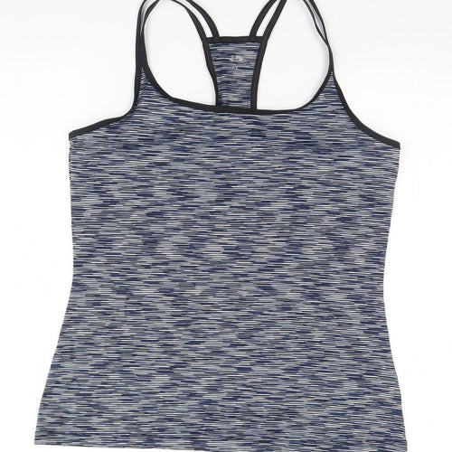 Preworn Womens Blue Striped  Basic Tank Size 12