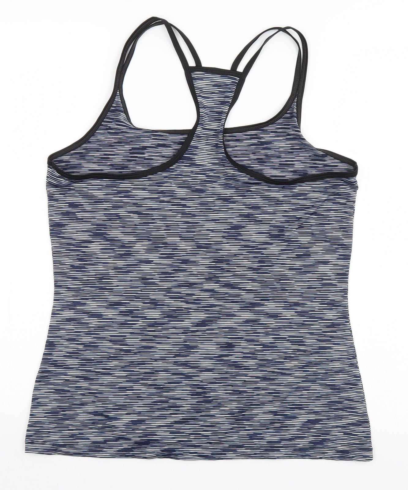 Preworn Womens Blue Striped  Basic Tank Size 12