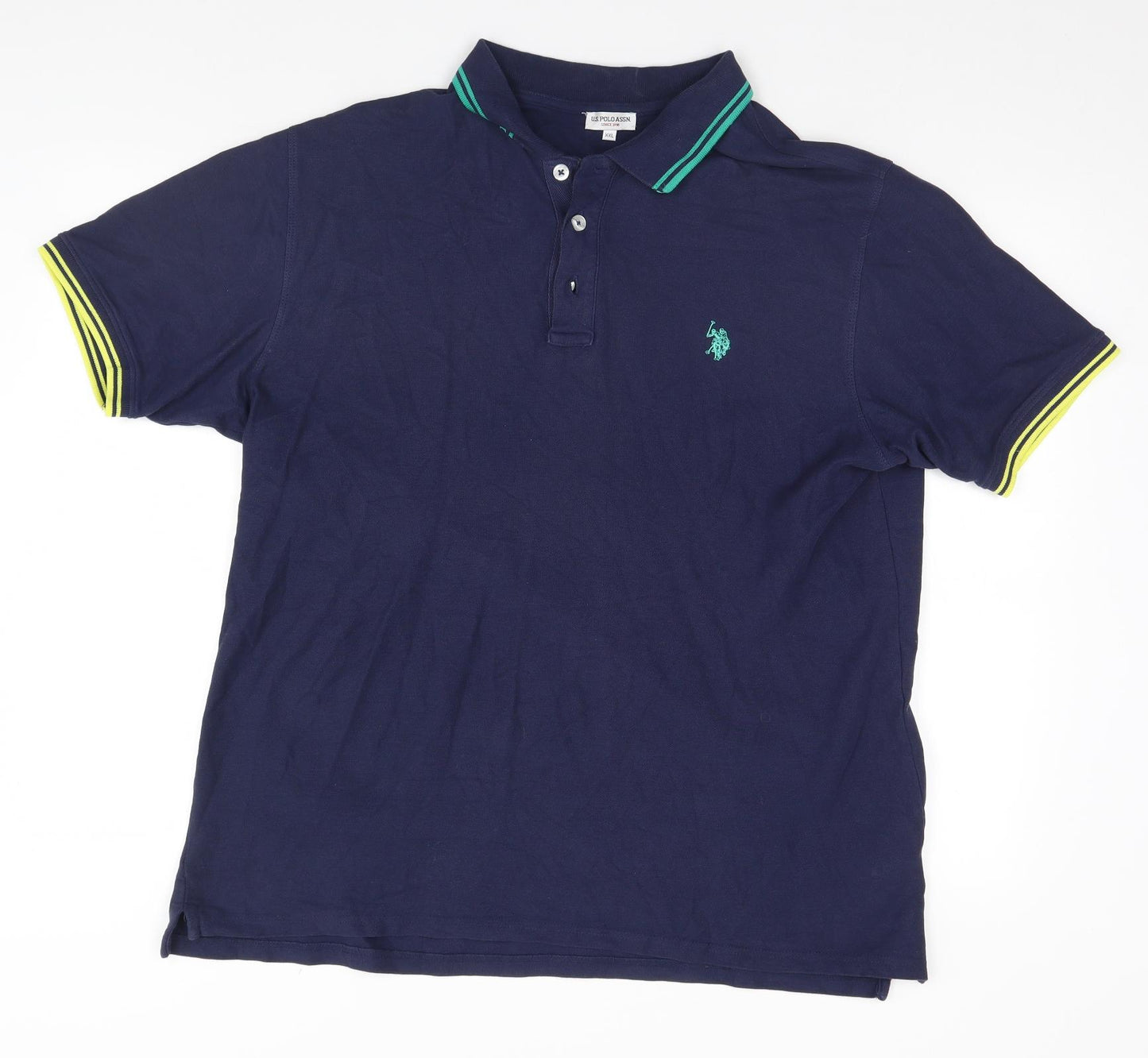 US Polo Assn. Mens Blue    Polo Size 2XL