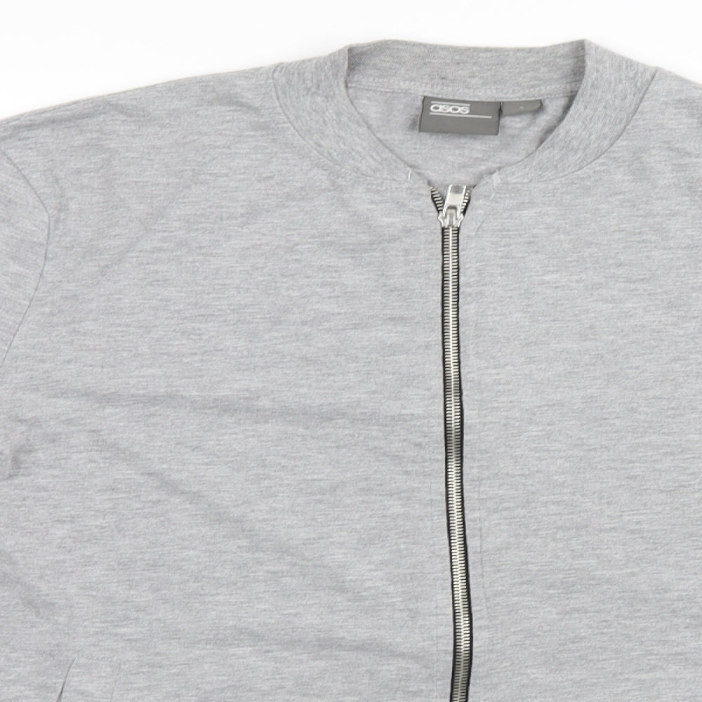 ASOS Mens Grey   Full Zip Jumper Size S