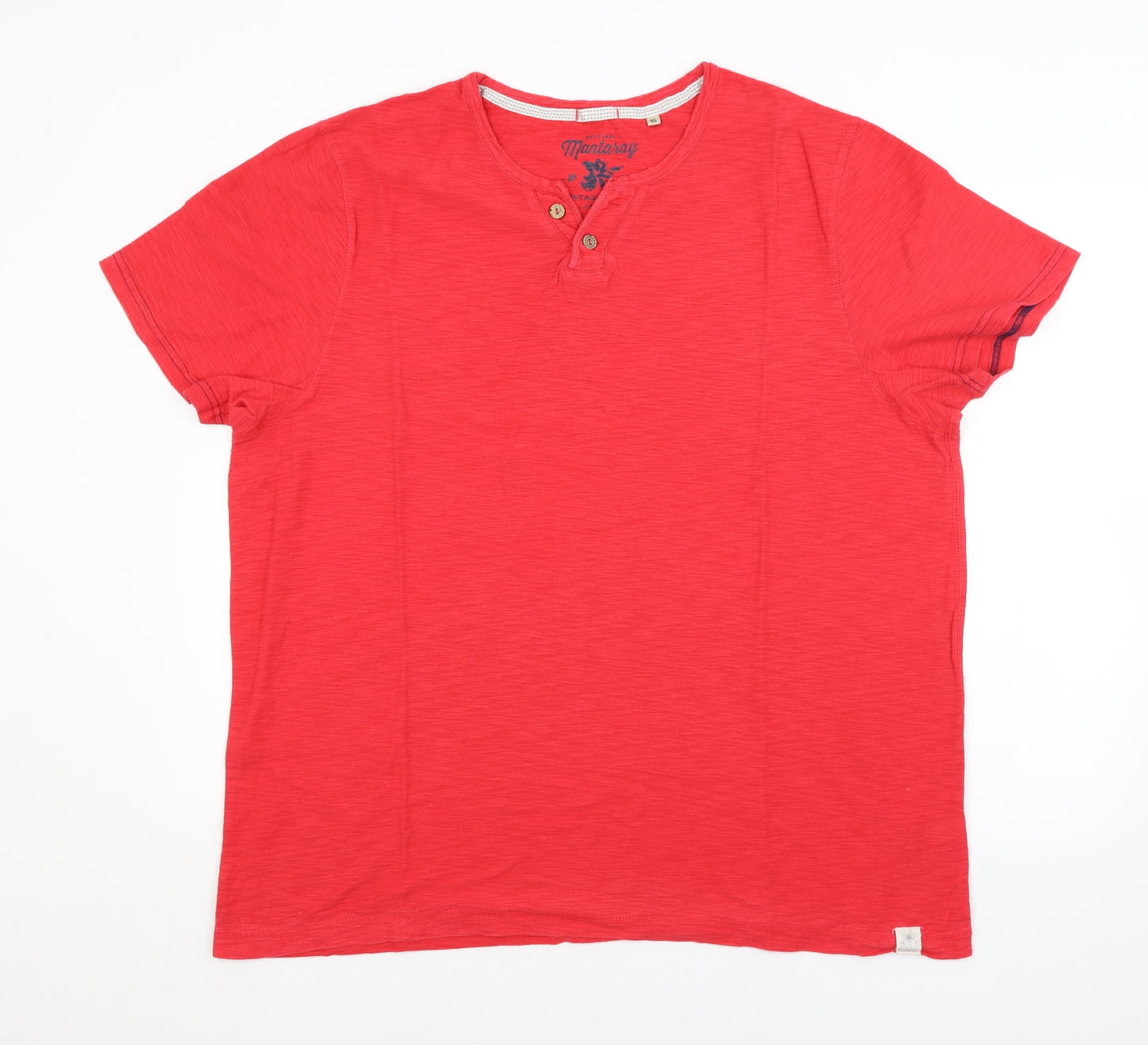 MANTARAY Mens Red    T-Shirt Size XL