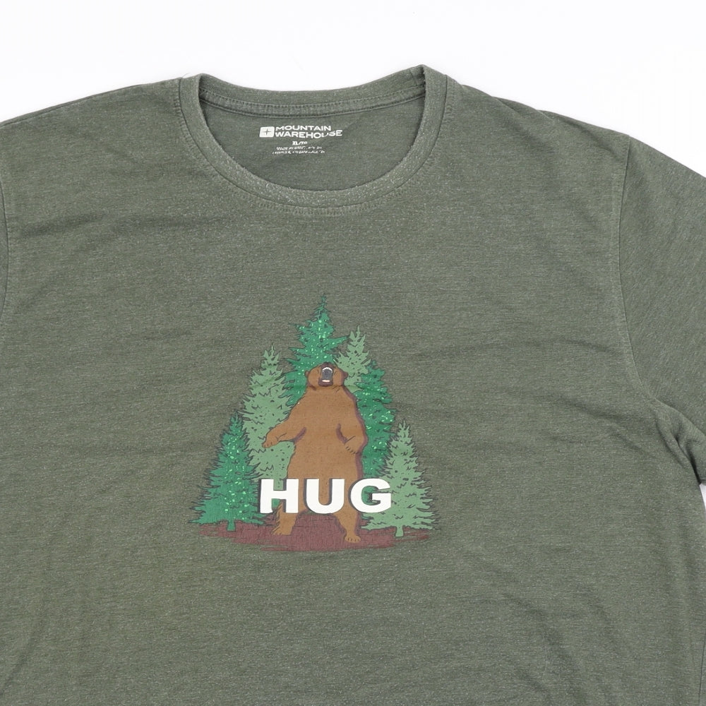 Mountain Warehouse Mens Green    T-Shirt Size XL