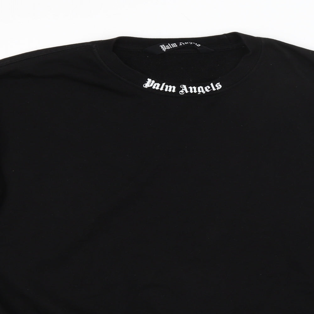 PALM ANGELS Womens Black   Pullover Sweatshirt