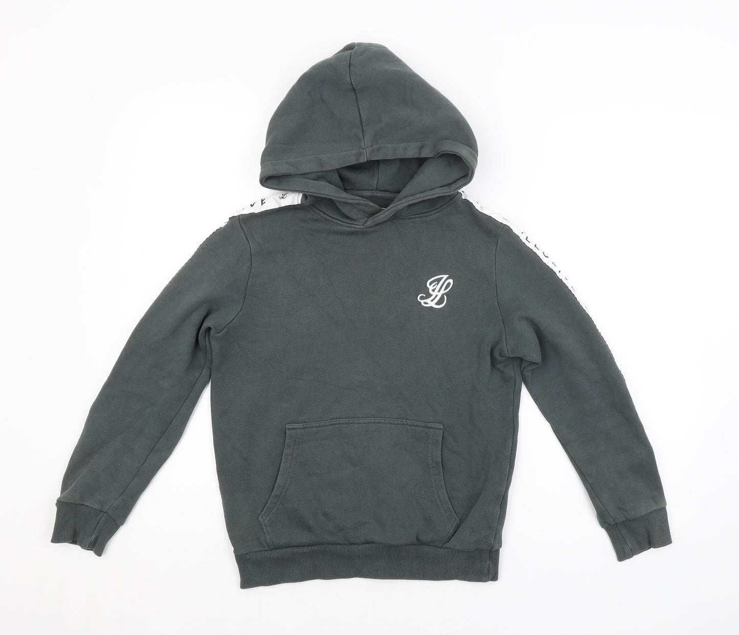 ILLUSIVE LONDON Boys Green   Pullover Hoodie Size 11-12 Years