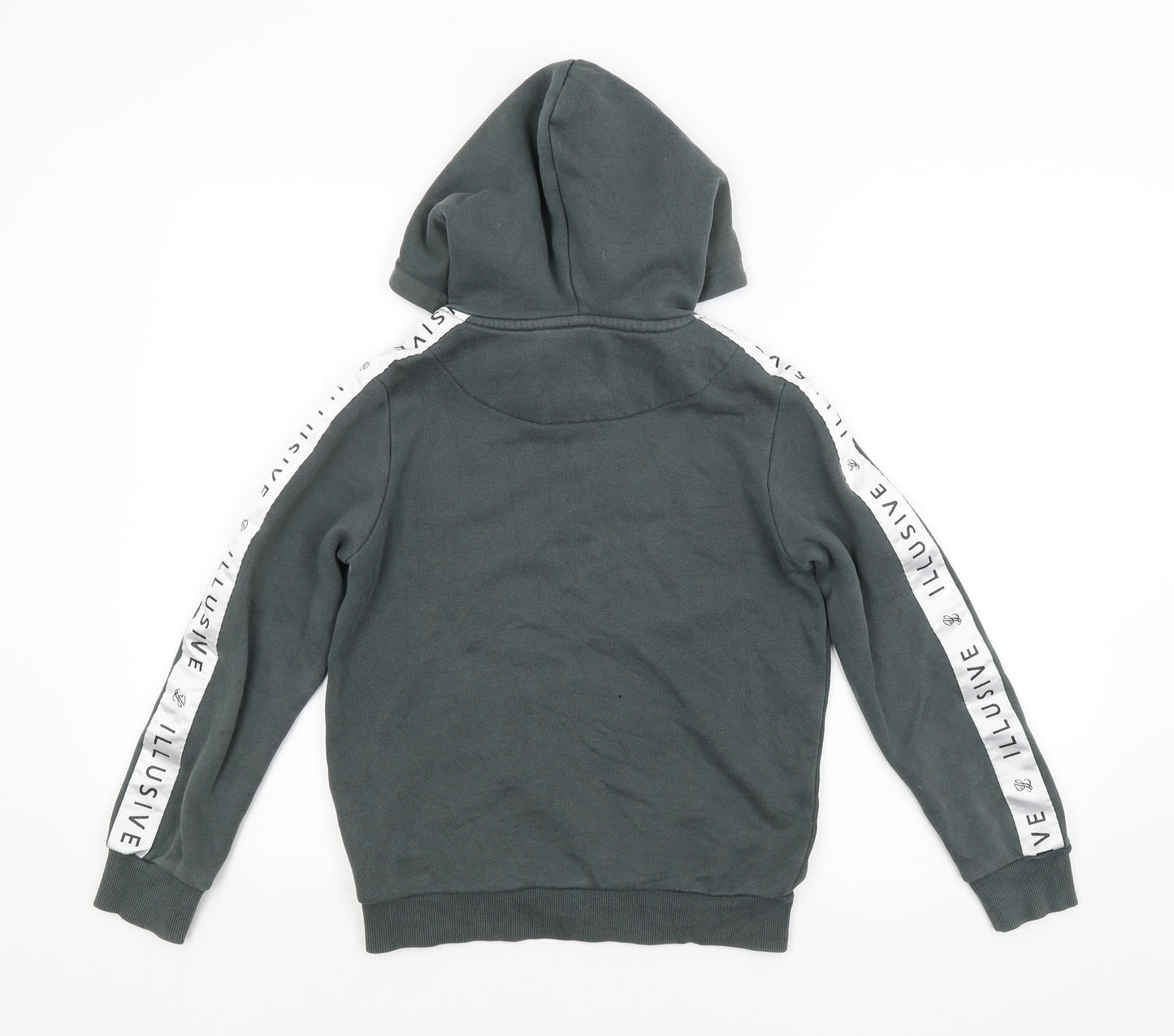 ILLUSIVE LONDON Boys Green   Pullover Hoodie Size 11-12 Years