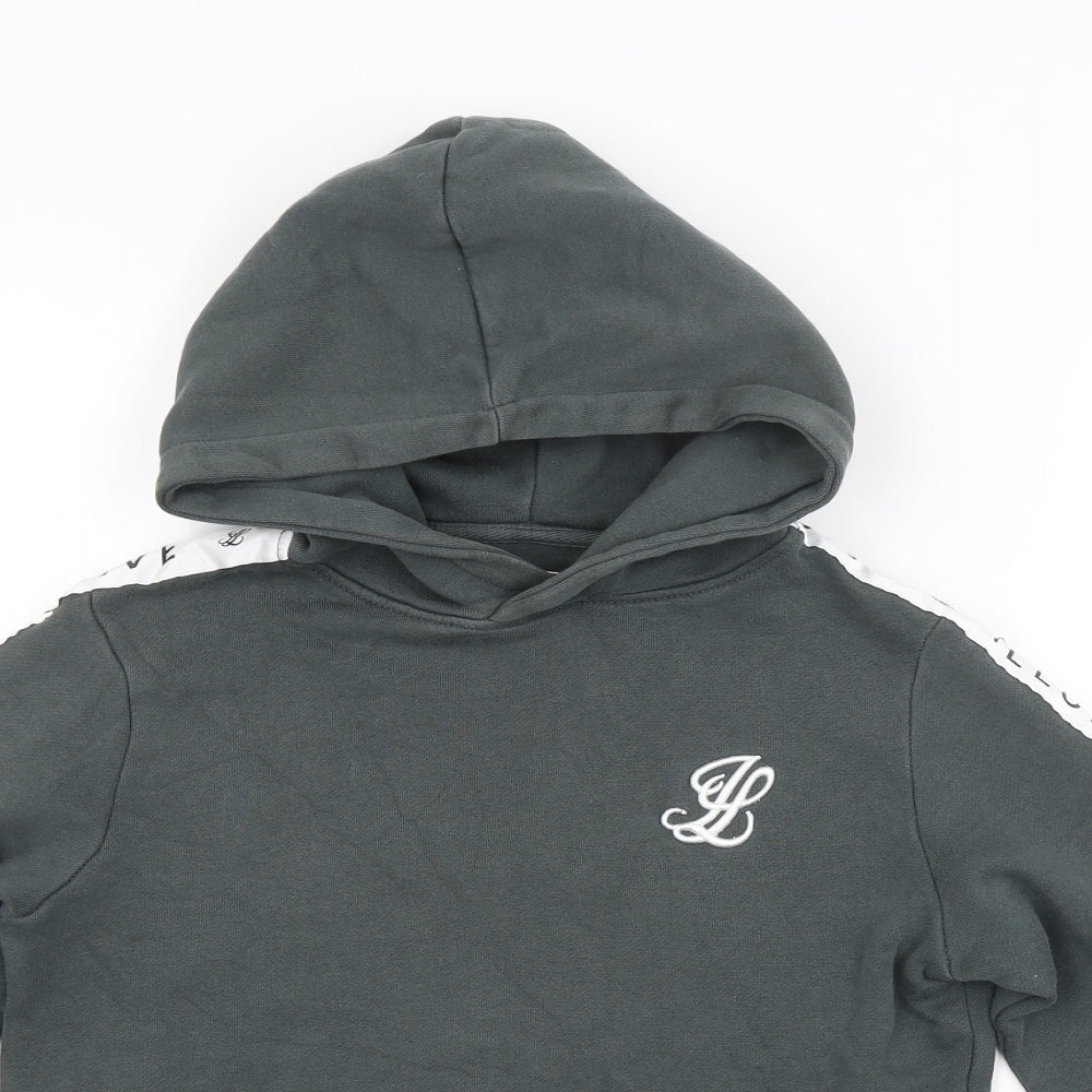 ILLUSIVE LONDON Boys Green   Pullover Hoodie Size 11-12 Years