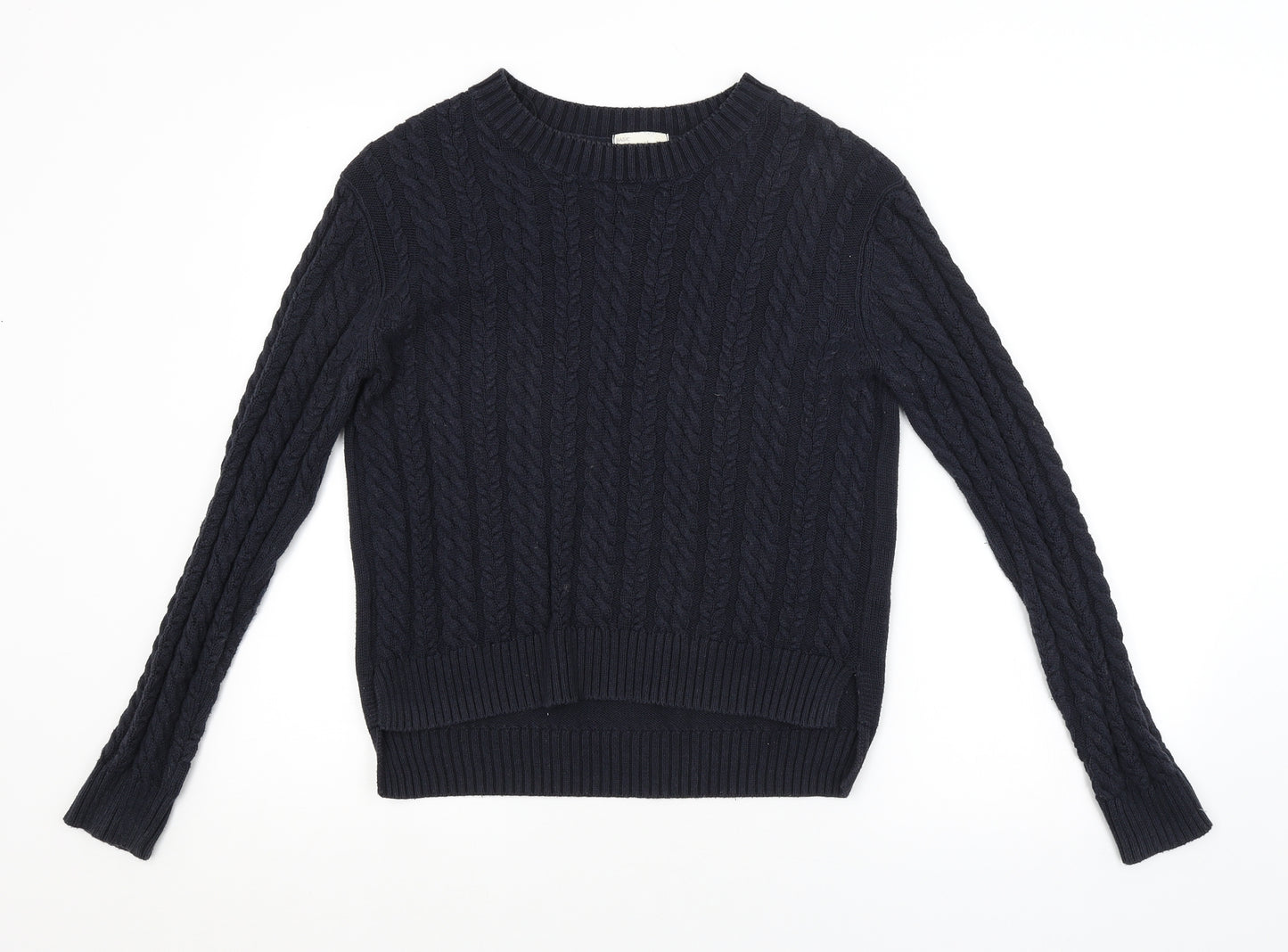 H&M Womens Blue Argyle/Diamond  Pullover Jumper Size XS