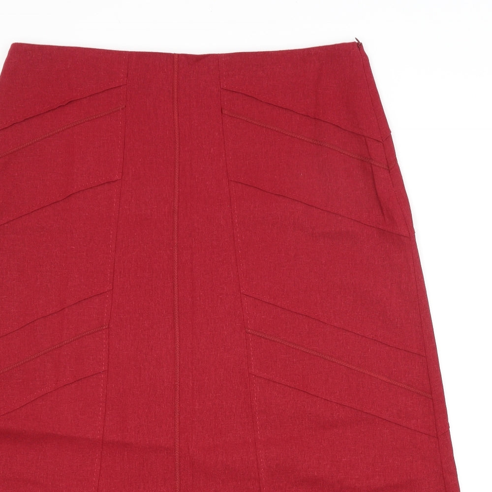 M&CO. Womens Red   A-Line Skirt Size 16