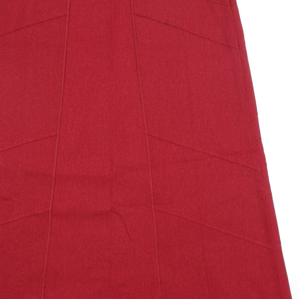 M&CO. Womens Red   A-Line Skirt Size 16