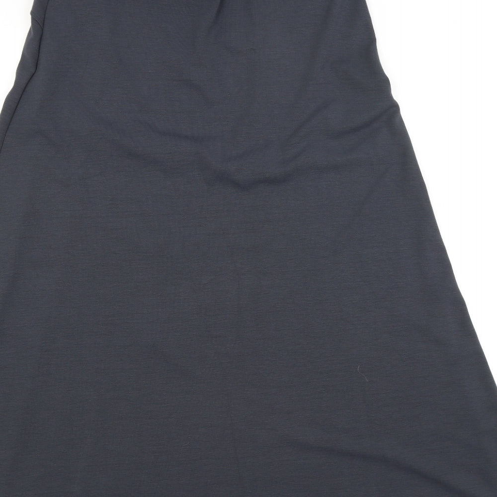 M&S Womens Blue   A-Line Skirt Size 14