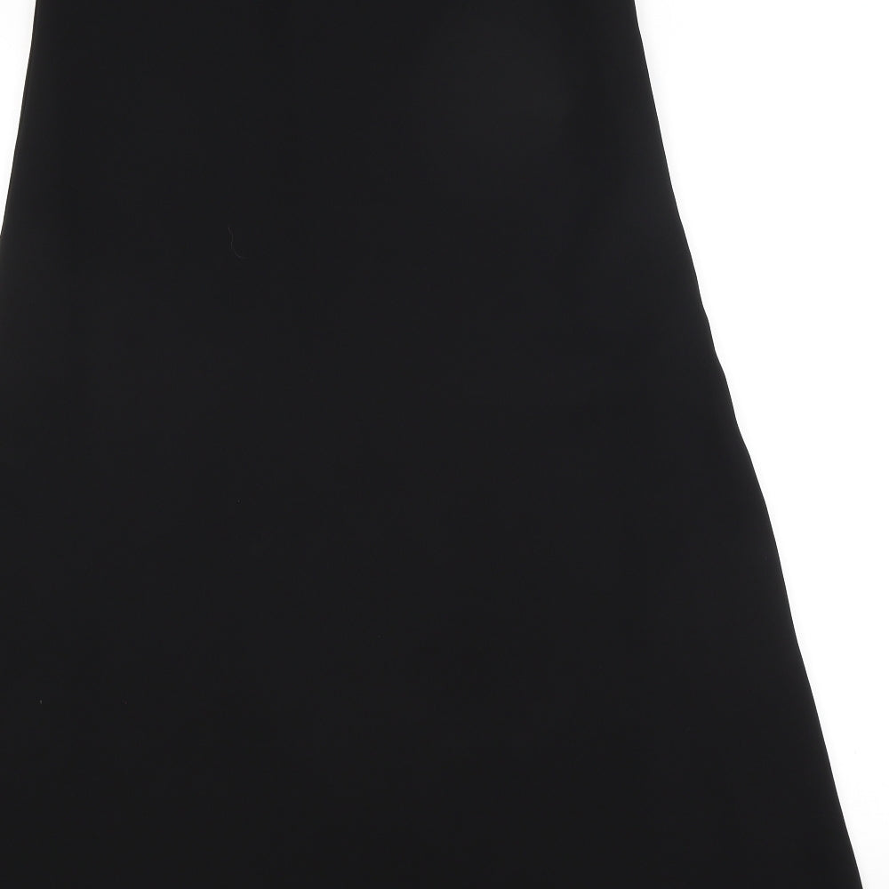 M&S Womens Black   A-Line Skirt Size 14