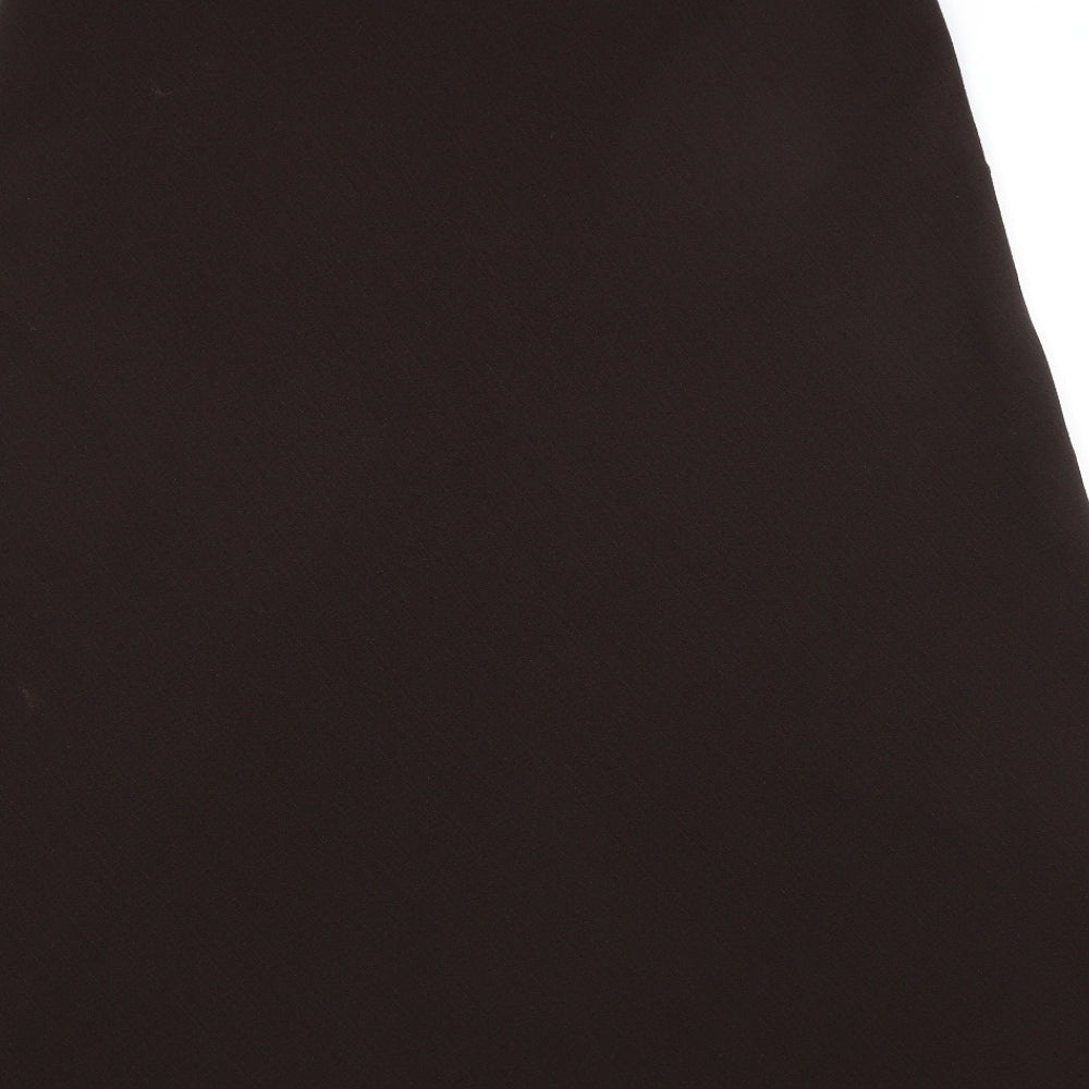 M&S Womens Brown   A-Line Skirt Size 16
