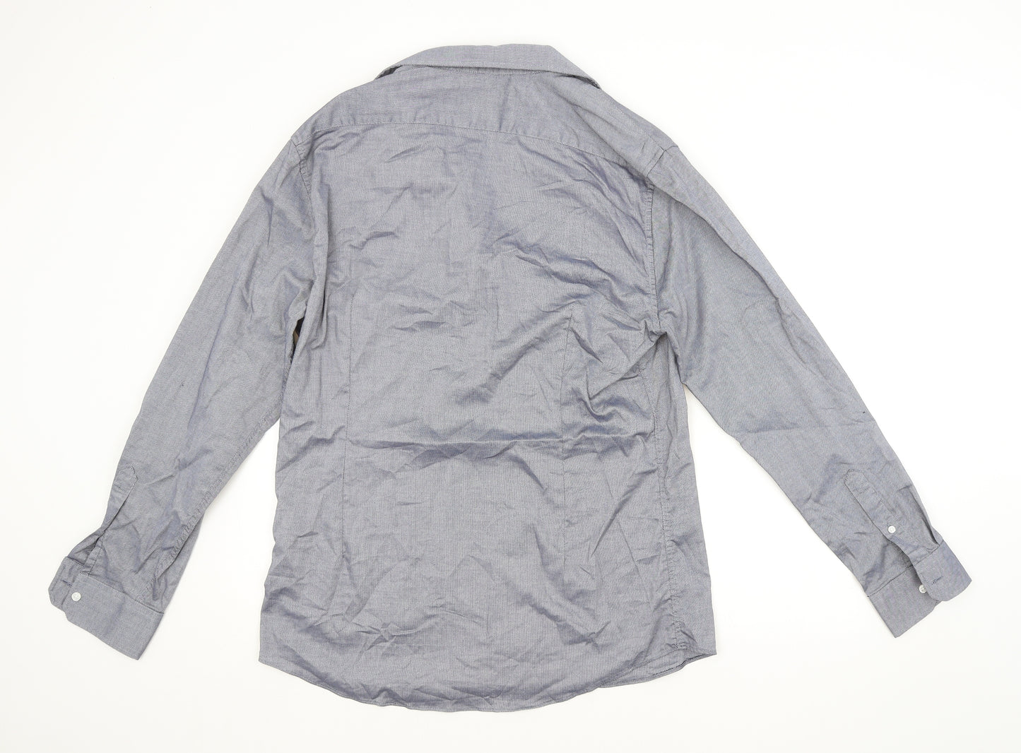 M&S Mens Blue    Dress Shirt Size 16.5