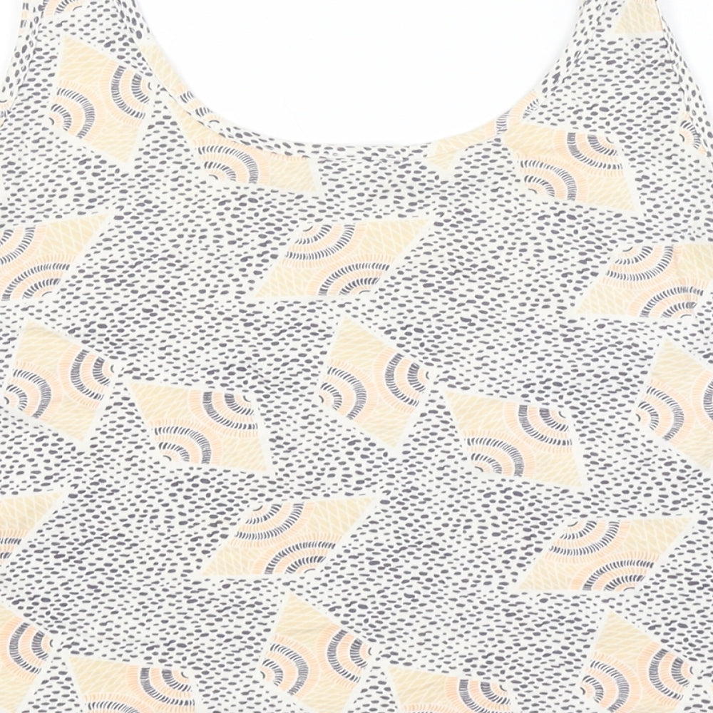 VERO MODA Womens Multicoloured Argyle/Diamond  Cropped Tank Size S