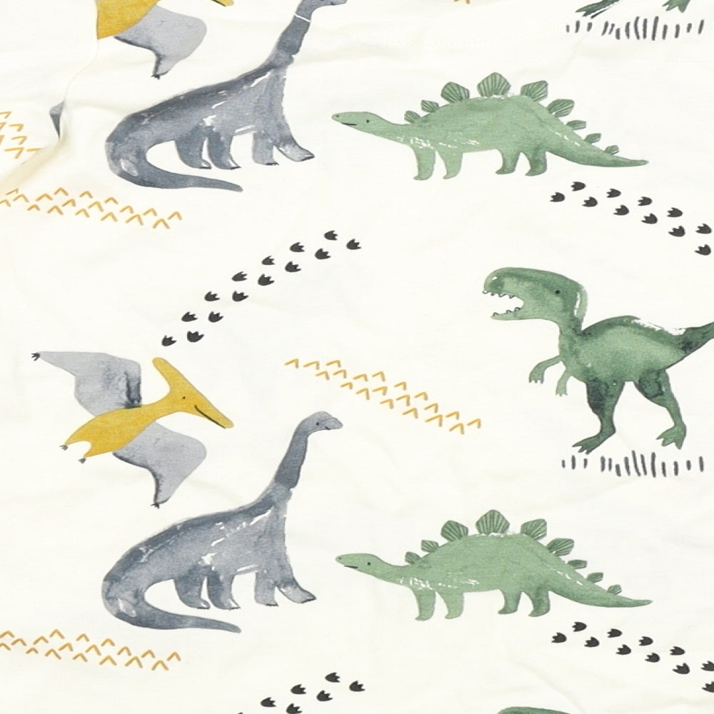NEXT Boys Beige Animal Print  Basic T-Shirt Size 4-5 Years  - DINOSAURS