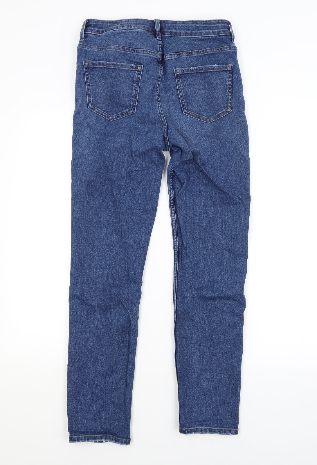 M&S Womens Blue   Straight Jeans Size 10 L27 in