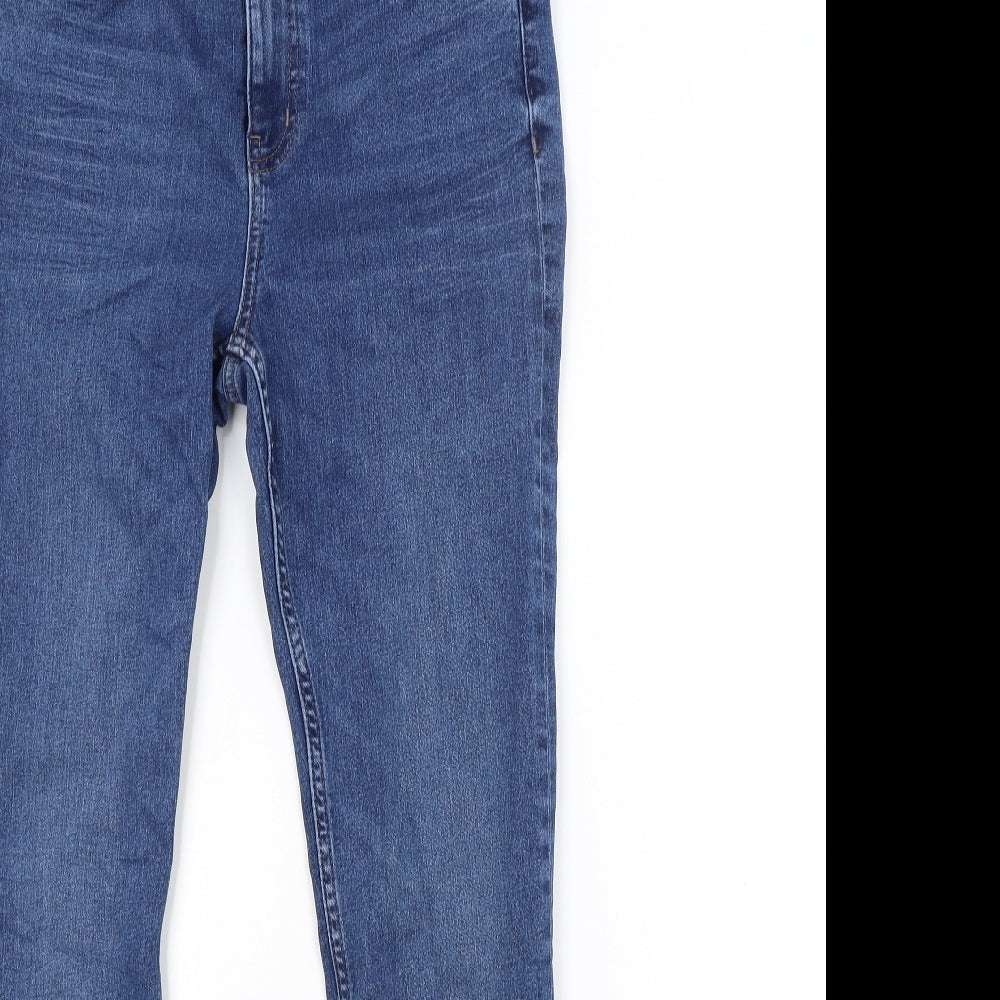 M&S Womens Blue   Straight Jeans Size 10 L27 in