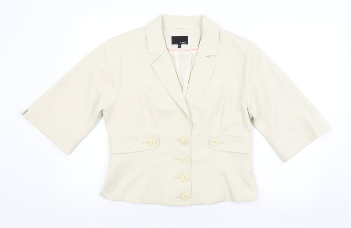 NEXT Womens Beige Jacket Size 16