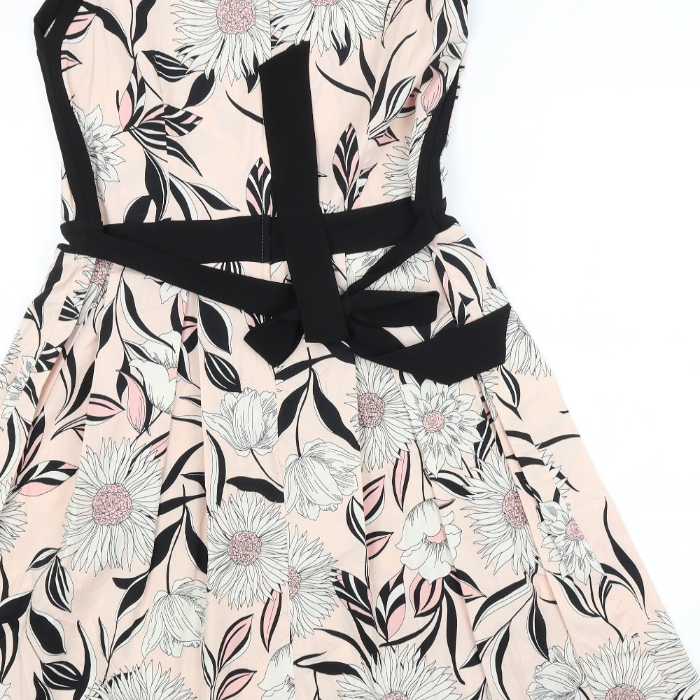 K&D London Womens Pink Floral  A-Line  Size 16