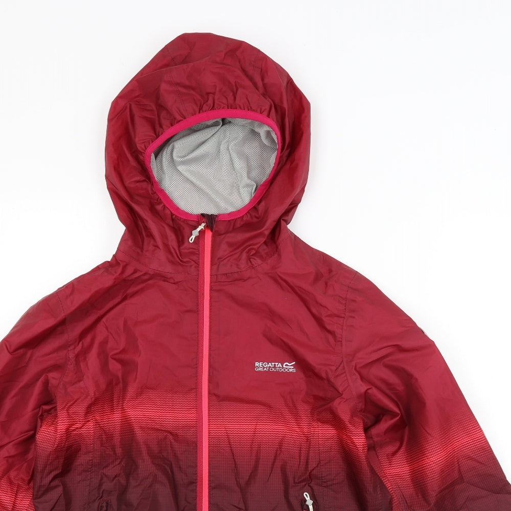Regatta Womens Red   Rain Coat Coat Size 10