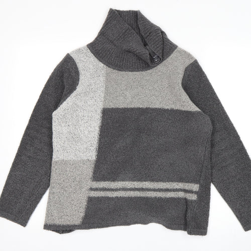 BM Womens Grey   Pullover Jumper Size M
