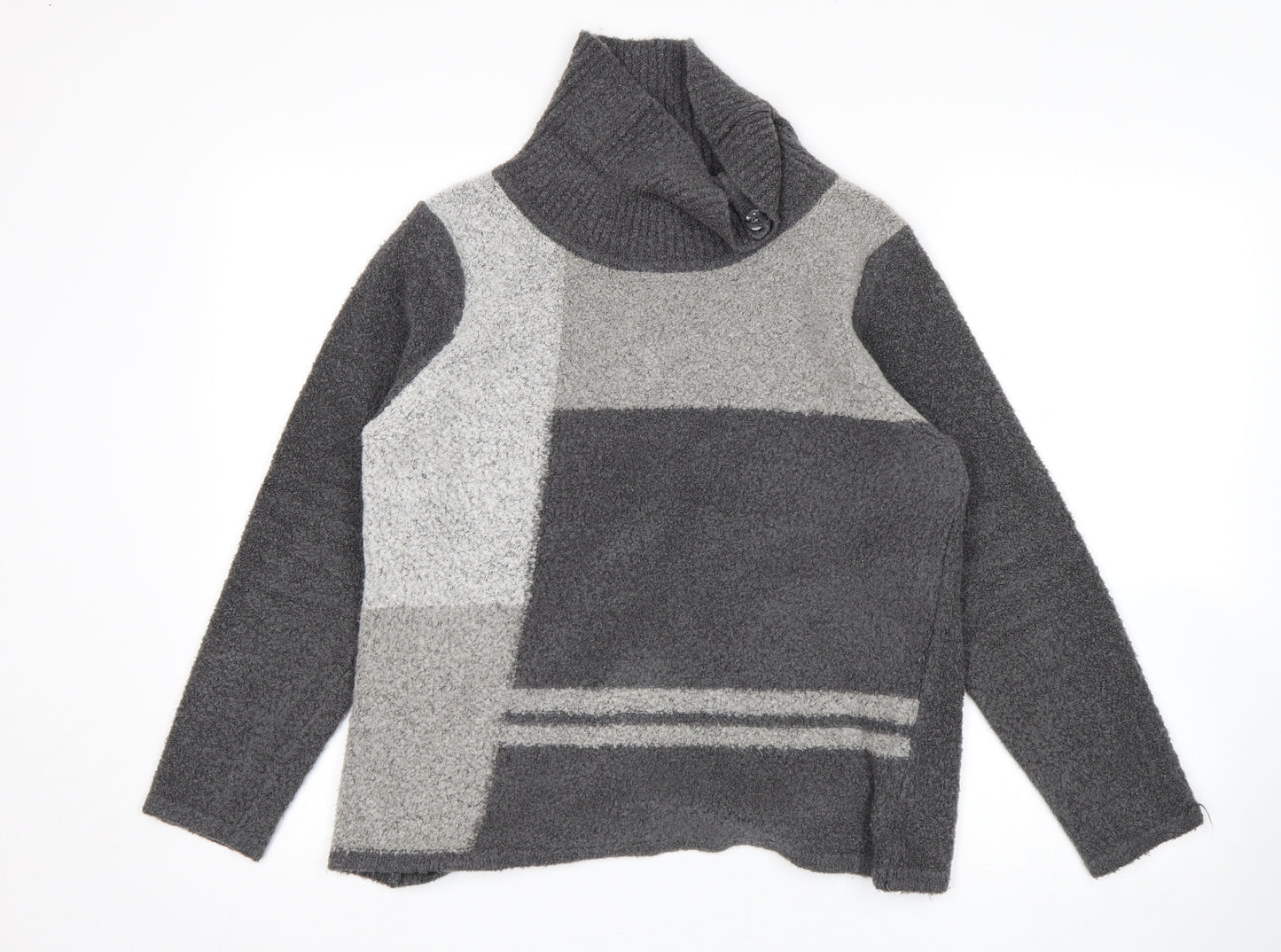 BM Womens Grey   Pullover Jumper Size M