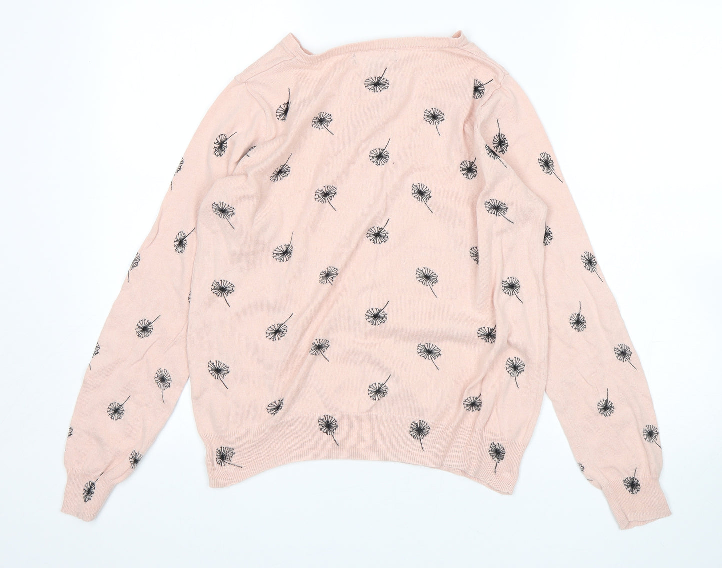 Primark Womens Pink Floral  Cardigan Jumper Size 12