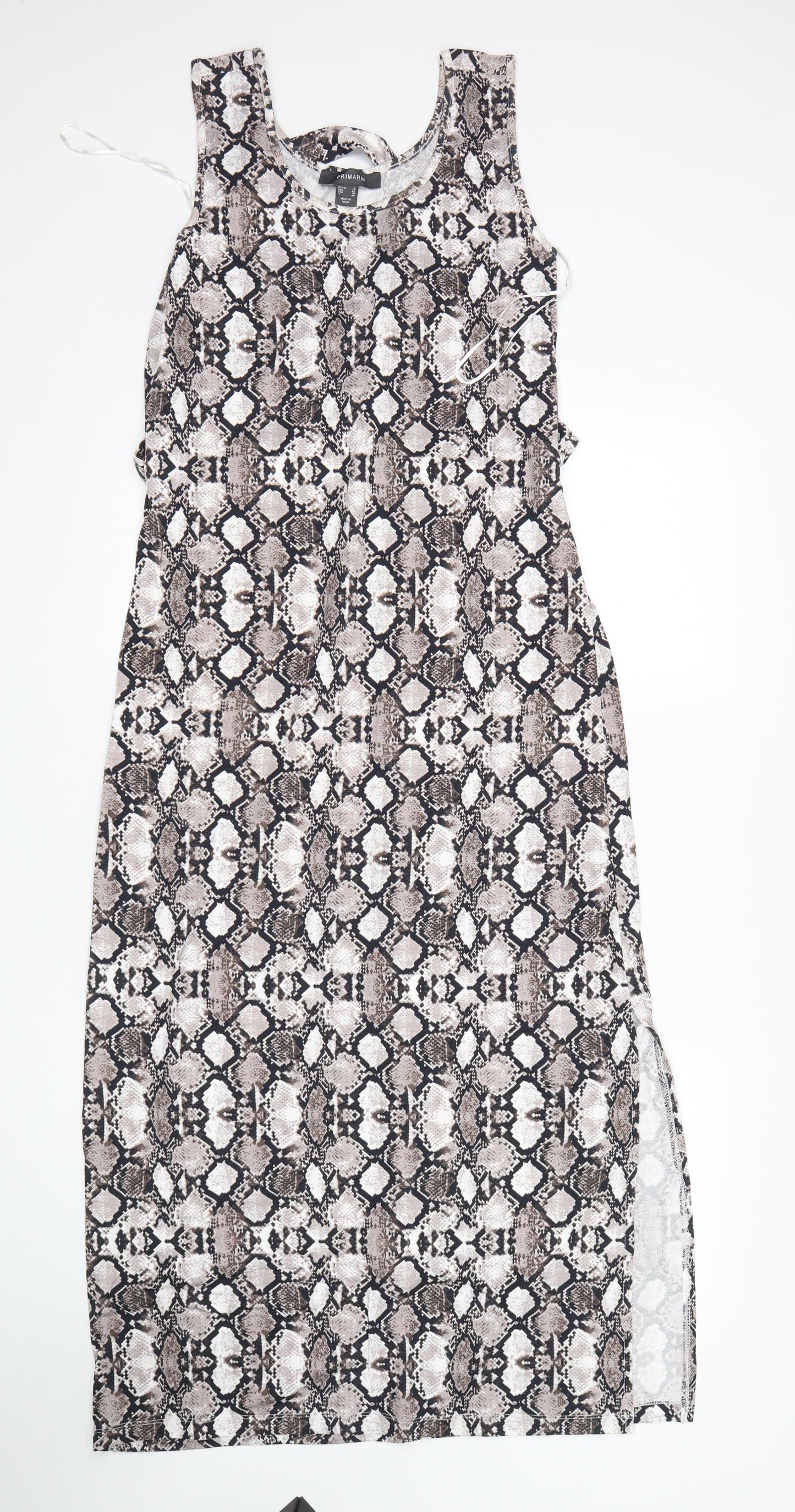 Primark Womens Multicoloured Animal Print  Tank Dress  Size 14