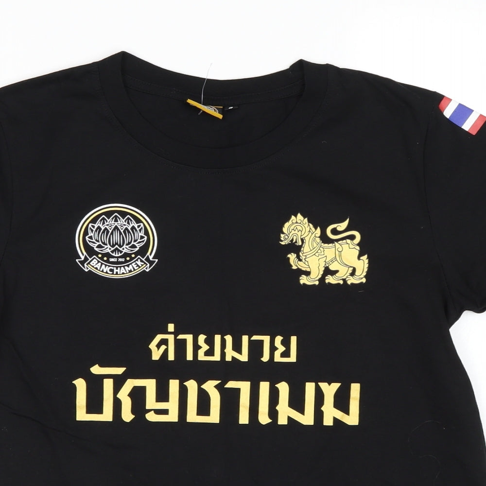 Banchamek Mens Black    T-Shirt Size S