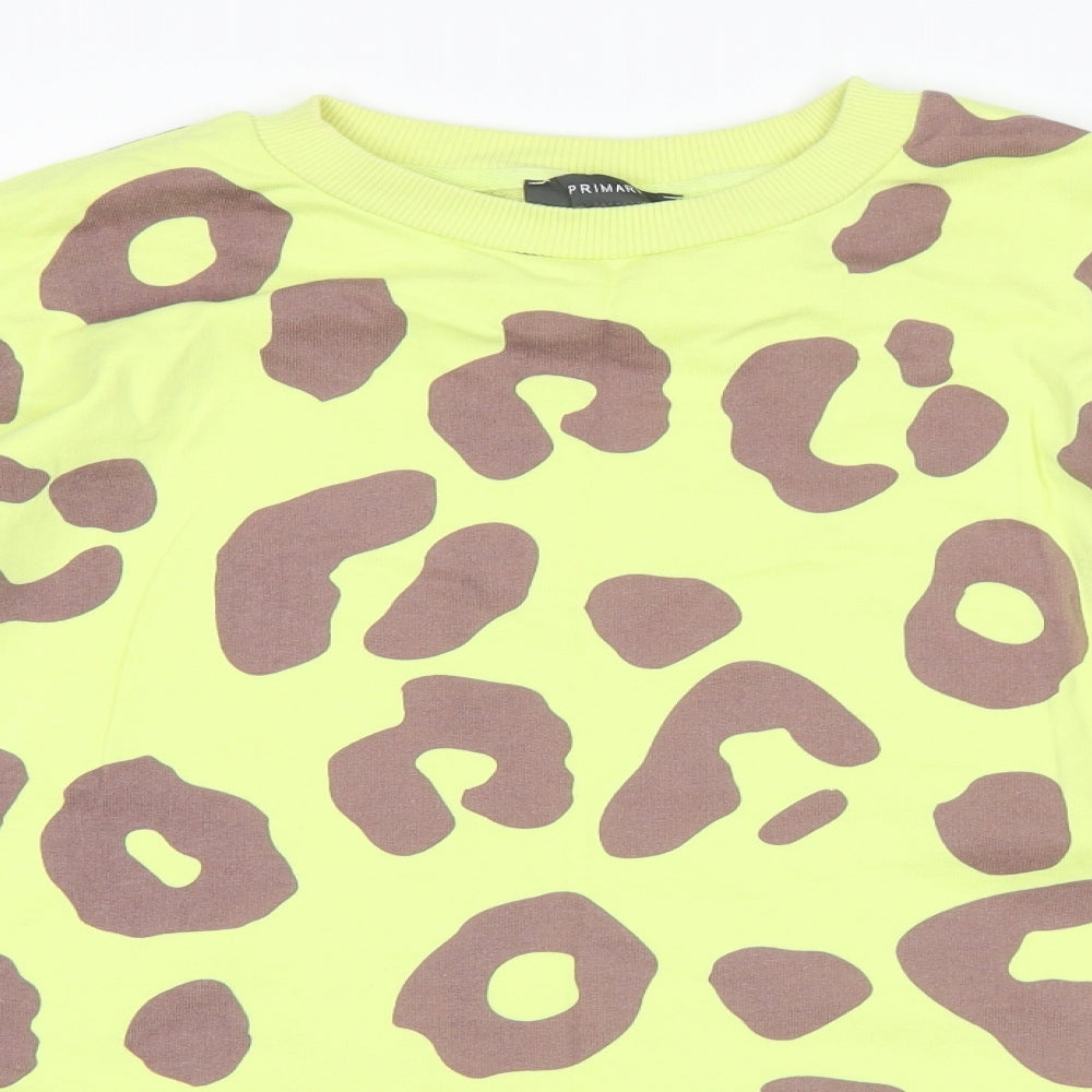 Primark Womens Multicoloured Animal Print  Pullover Sweatshirt Size M