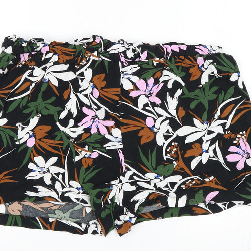 Primark Womens Multicoloured Floral  Hot Pants Shorts Size 14