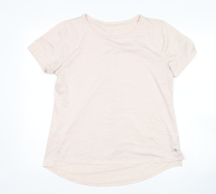 apana Womens Beige Basic T-Shirt Size M