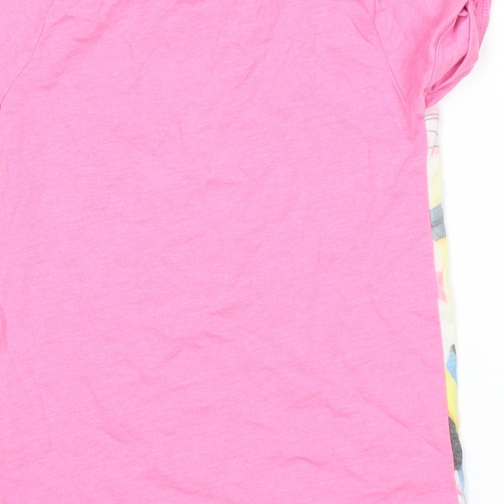 DISPICABLE ME Girls Pink   Basic T-Shirt Size 5-6 Years  - minions