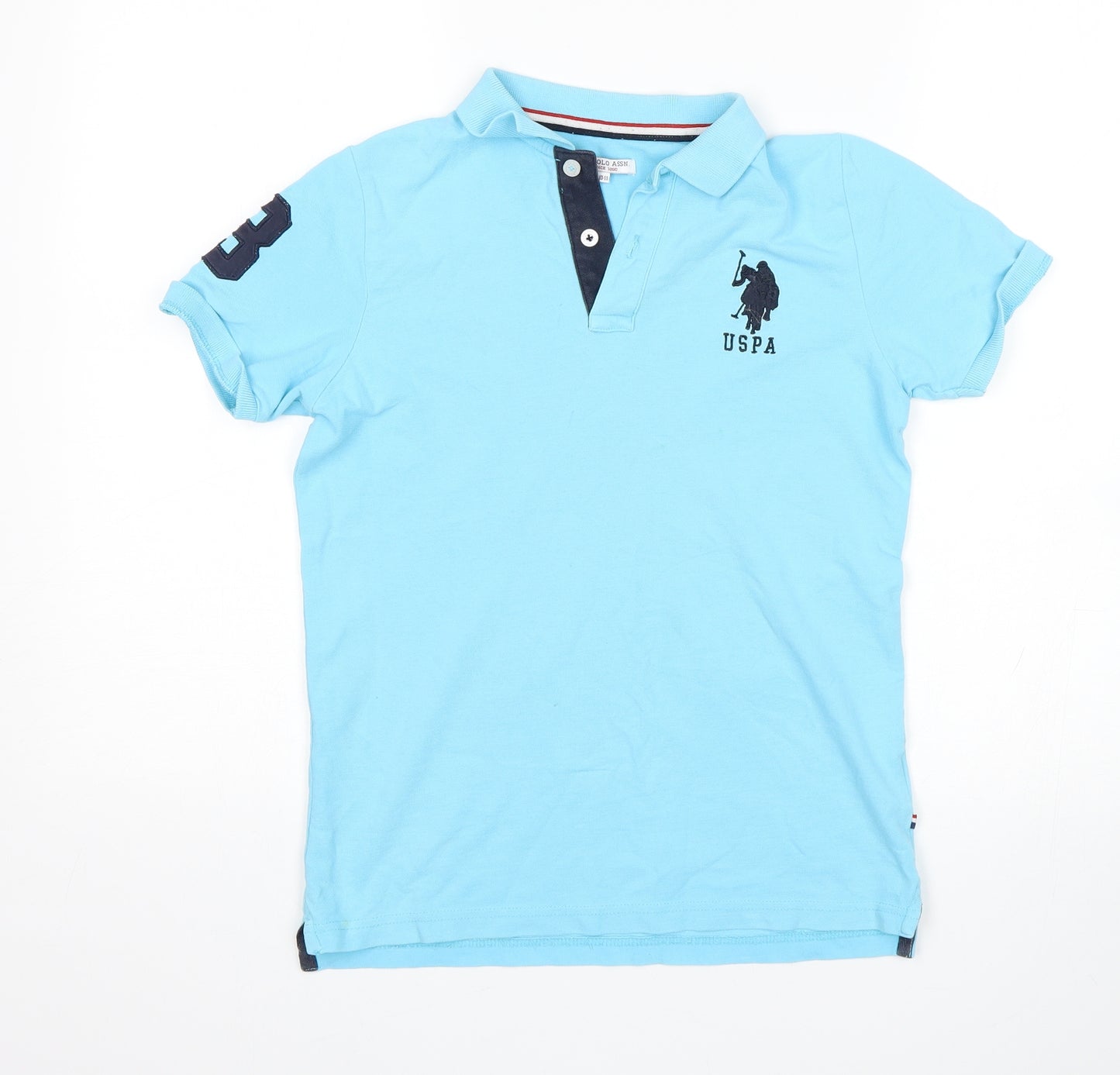 US Polo Assn. Boys Blue   Basic Polo Size 10-11 Years