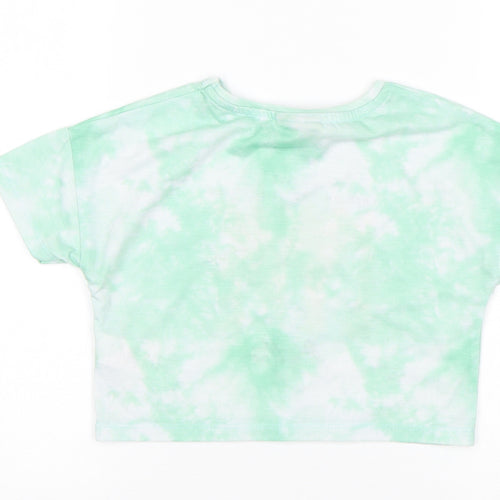 Matalan Girls Green   Cropped T-Shirt Size 6 Years