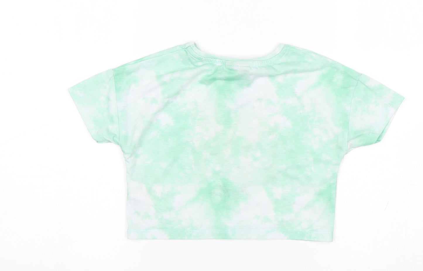Matalan Girls Green   Cropped T-Shirt Size 6 Years