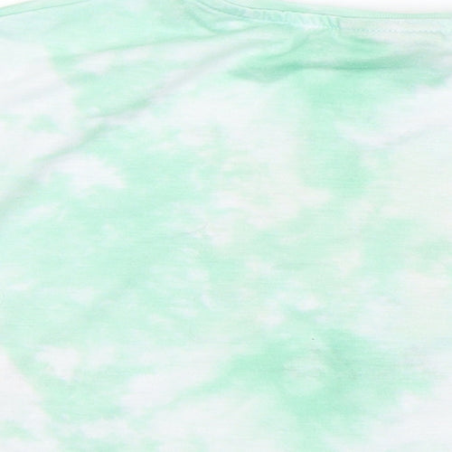 Matalan Girls Green   Cropped T-Shirt Size 6 Years