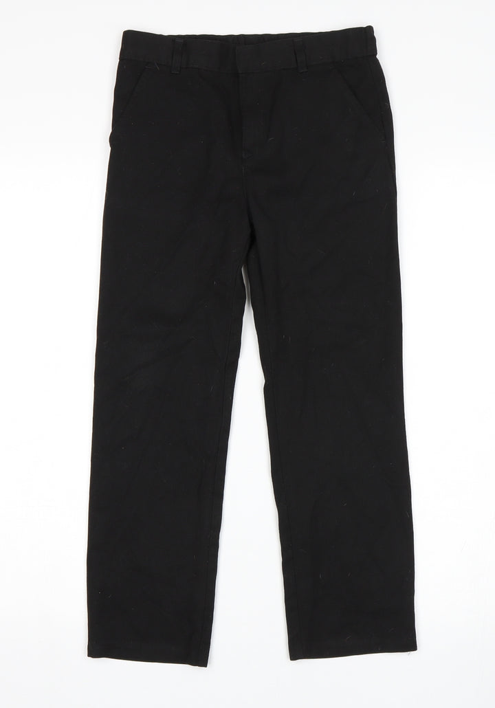 F&F Boys Black   Dress Pants Trousers Size 8-9 Years