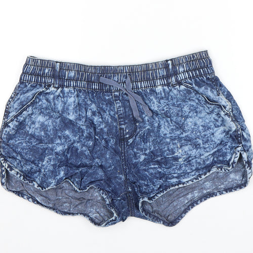 Select Womens Blue   Hot Pants Shorts Size 10