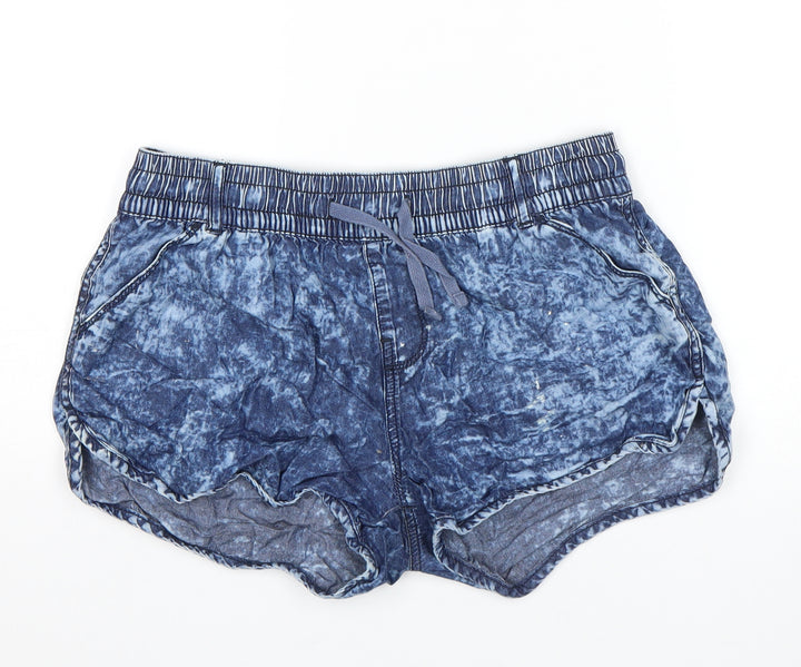 Select Womens Blue Hot Pants Shorts Size 10