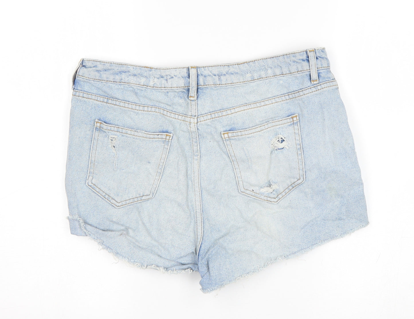 Denim Co Womens Blue   Cut-Off Shorts Size 14