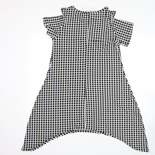 miss pretty world Womens Multicoloured Check  A-Line  Size 12