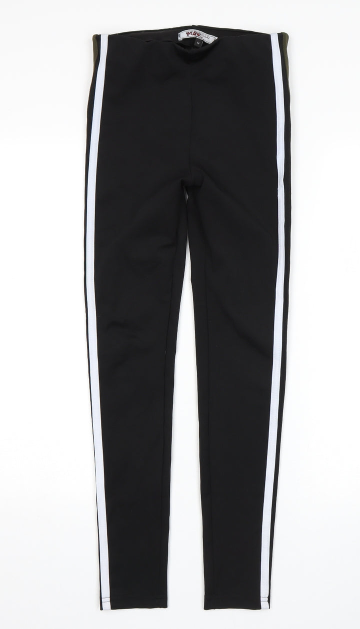 Portobello punk Womens Black   Jogger Leggings Size M L28 in