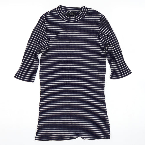 F&F Womens Blue Striped  Pullover Jumper Size 8